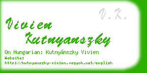 vivien kutnyanszky business card