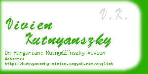 vivien kutnyanszky business card